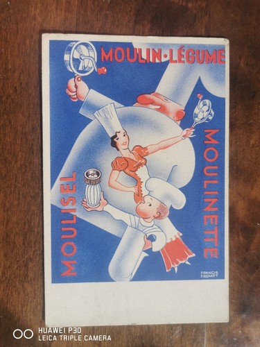 Cpa publicite moulin - publicite,