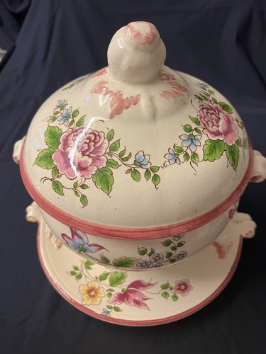 Soupière son plat vieux - et, en