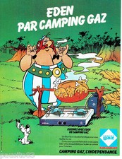 ADVERTISEMENT ADVERTISING 066 1980 Camping Gas Obelix Stove Eden