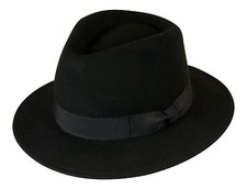 Gamble & Gunn Noir Fedora 100%
