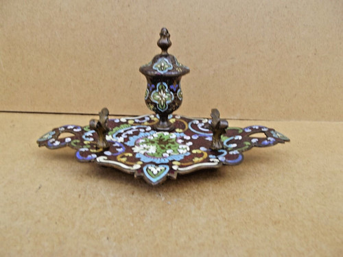Ancien encrier porte plume - encrier, et