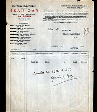 AVIGNON (84) ELECTRIC MATERIAL ""Jean GAY"" in 1932