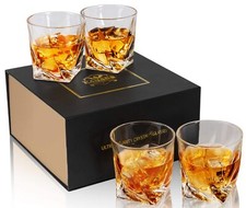 Whiskey Glass Crystal Whiskey Glasses for Whisky Martini 300ml Lot of...