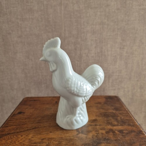 Coq blanc vintage - vintage, céramique
