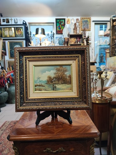 Belle peinture paysage avec - peinture,