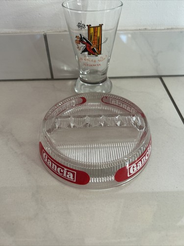 Verre cendrier gancia - verre,