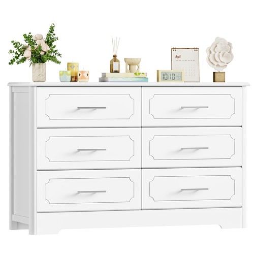 Commode blanche tiroirs - blanche,