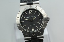 [Exc+5] BVLGARI Diagono Sports LCV35S Black Automatic Men's Watch 36mm JAPAN