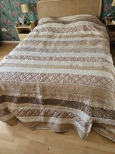 Couvre Lit Patchwork Beige