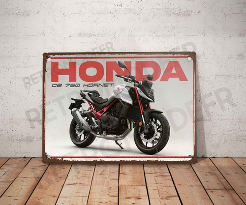 Plaque métal vintage honda - métal,