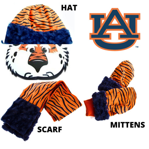 Auburn mittens toboggan hat - toboggan,