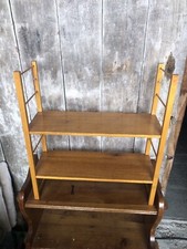 Ancienne Etagère Murale Modulable TOMADO Bois Clair Vintage #A750