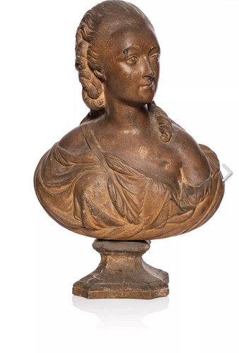 Buste terre cuite mme barry - terre, du