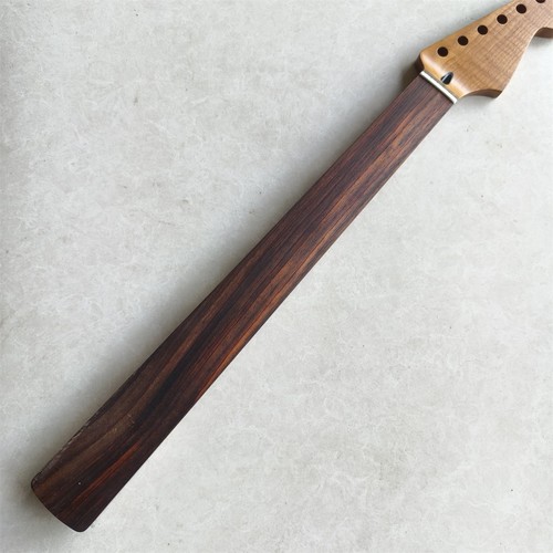 Fretless roasted flame maple
