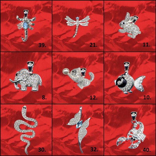 Pendentif chaîne décoratif