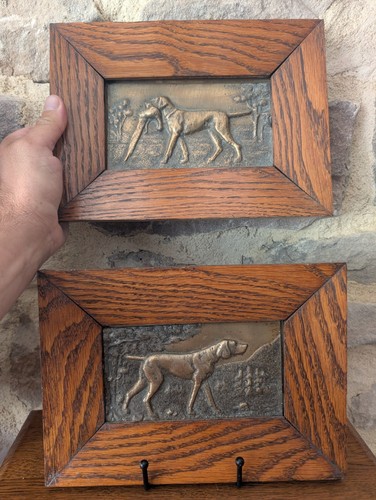 Paire bas relief - bas, bronze