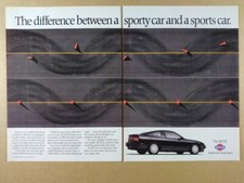 1990 Nissan 240SX 'the difference between' vintage print Ad