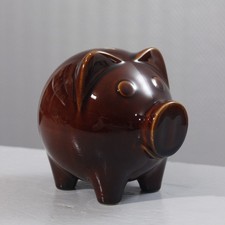 Tirelire vintage cochon céramique design 1970s Scheurich West Germany