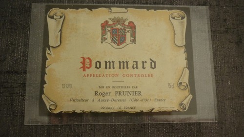 Etiquette vin pommard - vin,