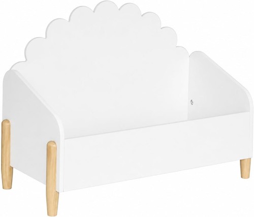 Coffre jouets douceur blanc - coffre,
