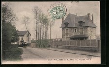 Old postcard Villiers-sur-Marne, La Fourche 