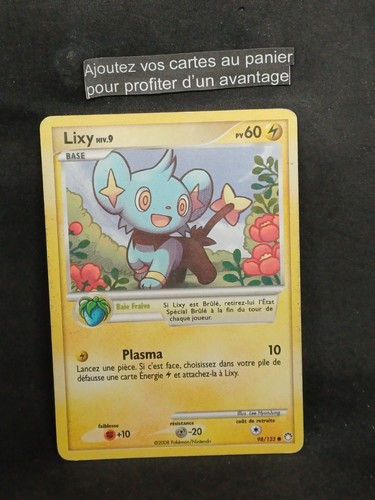 Carte pokémon lixy 123 - carte,