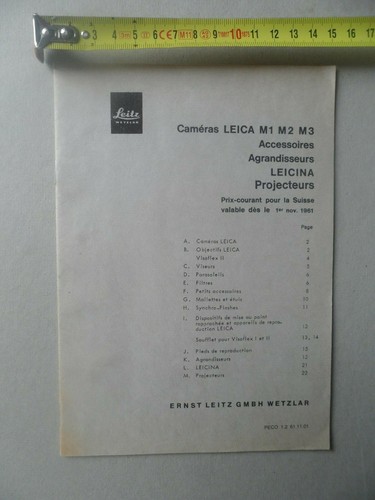 Leica caméra guide - leica, m1