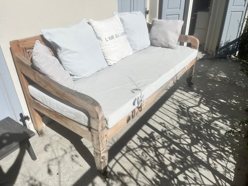 Grand banc canapé de jardin - grand,