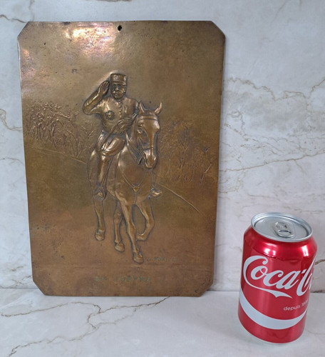 Belle plaque bronze - plaque, en