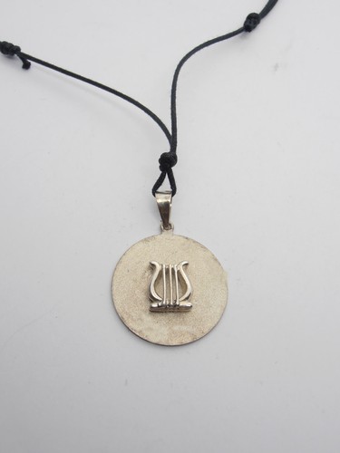 Cithare pendentif en argent - pendentif,