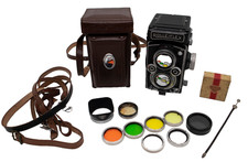 Rollei Rolleiflex 3.5B Type I Tessar 75mm f/3.5 TLR Camera w/ Filters + More!