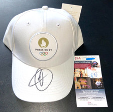 NOVAK DJOKOVIC SIGNED 2024 PARIS OLYMPICS HAT CAP FRENCH OPEN AUSTRALIAN JSA