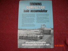 OLD  LEAFLET  BALE  ACCUMALATOR   " COMPACTOR "  BROWNS