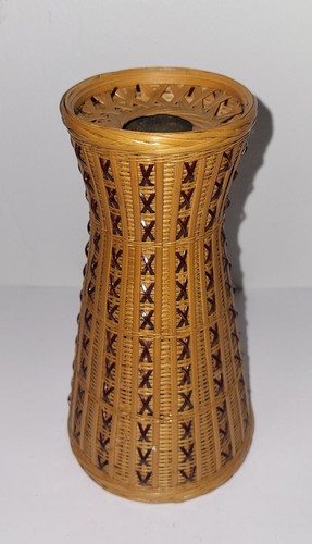 Vase bambou rotin tressé - rotin,