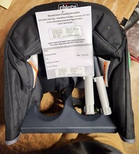 Chicco QuickSeat Hook-On Travel Folding Chair w Tray- Graphite Open Box *NO BOX