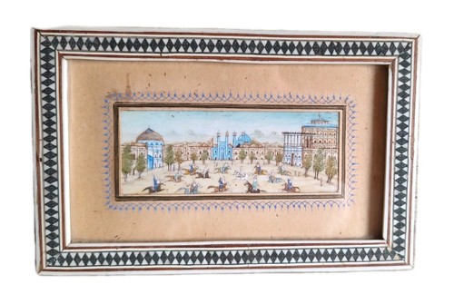 Miniature persane scène - persane,