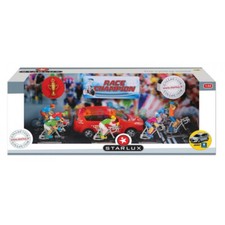 Jouet STARLUX Le Monde du Cyclisme Peugeot 4007 + 7 Coureurs Cyclistes