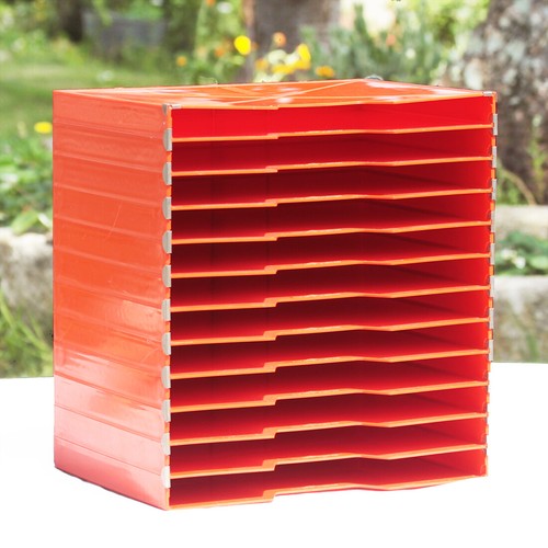 Casier trieur bureau orange - casier,