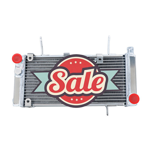 Aluminum motorcycle radiator - aluminum,