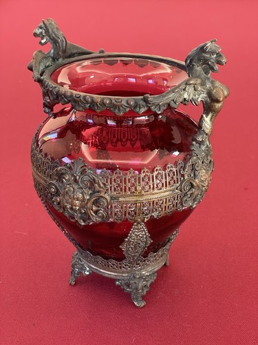 Vase coupe bronze - bronze, verre