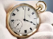 ⏱️ 1921 OMEGA - ANTIQUE - SWISS - GOLD PLATED - POCKET WATCH - Serviced - Runs