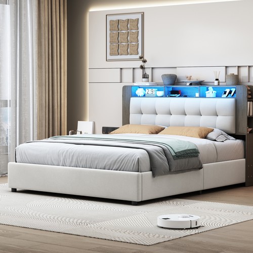 Lit rembourré 160 200 - lit,