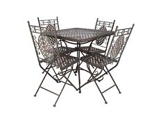 Set Table Et 4 Chaises Fer