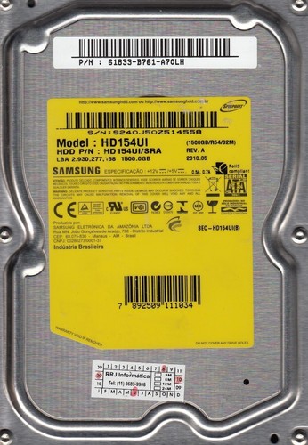 Samsung hd154ui pn - samsung,