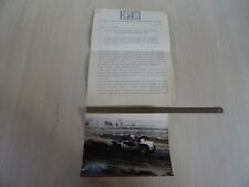 ORIGINAL 1972 SKODA 1100 DUNE BUGGY PRESS RELEASE ONLY PRESS RELEASE IN ITALIAN