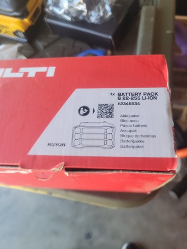 Hilti 255 12ah li ion - hilti, li-ion