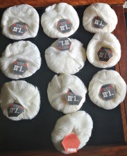 10 pelotes laine blanche