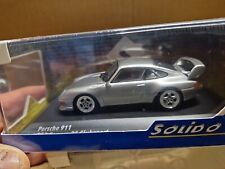 VOITURE SOLIDO PORSCHE 911 993 CARRERA RS CLUB SPORT POLAR SILVER 1:43 NEUF.B
