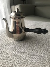 Chocolatiere égoïste en métal argenté anglais