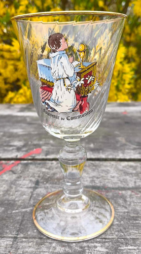 Vintage verre strié - , souvenir